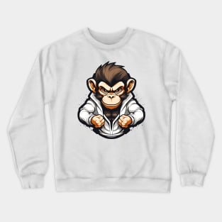 Born to be wild, swinging like a monkey Crewneck Sweatshirt